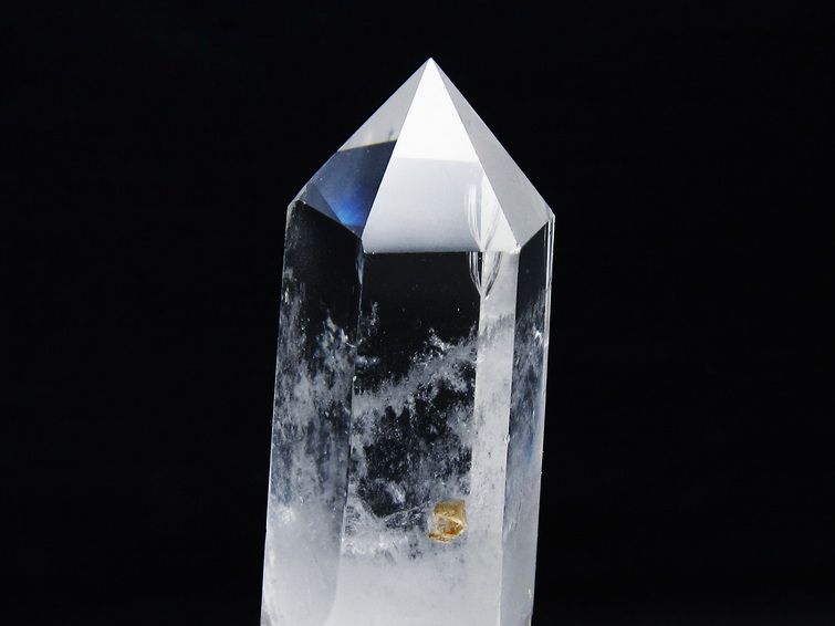 水晶 六角柱 水晶 ポイント 台座付属 一点物 152-3781