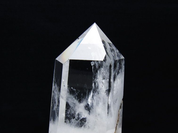 水晶 六角柱 水晶 ポイント 台座付属 一点物 152-3782