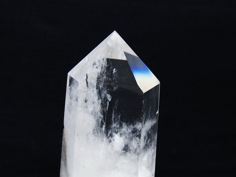 水晶 六角柱 水晶 ポイント 台座付属 一点物 152-3782