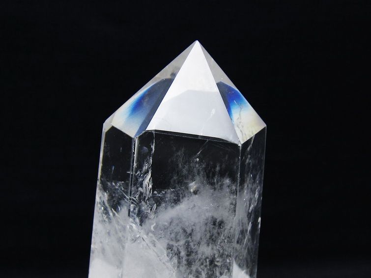 水晶 六角柱 水晶 ポイント 台座付属 一点物 152-3786