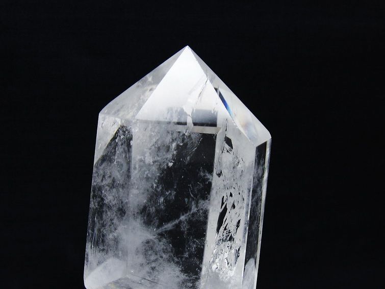 水晶 六角柱 水晶 ポイント 台座付属 一点物 152-3787