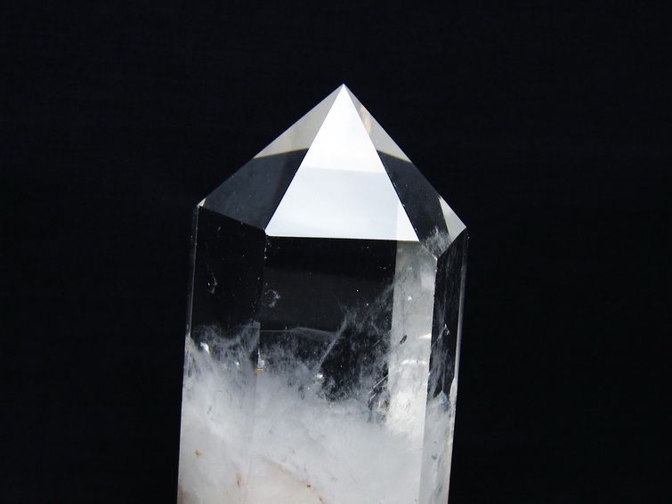 水晶 六角柱 水晶 ポイント 台座付属 一点物 152-3788