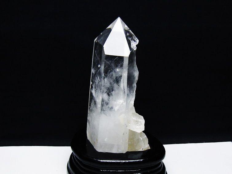 水晶 六角柱 水晶 ポイント 台座付属 一点物 152-3791