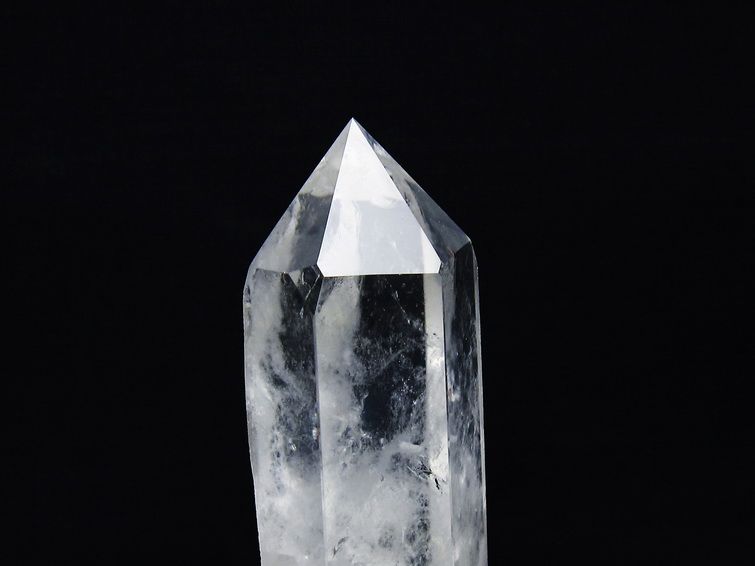 水晶 六角柱 水晶 ポイント 台座付属 一点物 152-3791