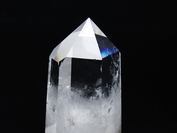 水晶 六角柱 水晶 ポイント 台座付属 一点物 152-3792