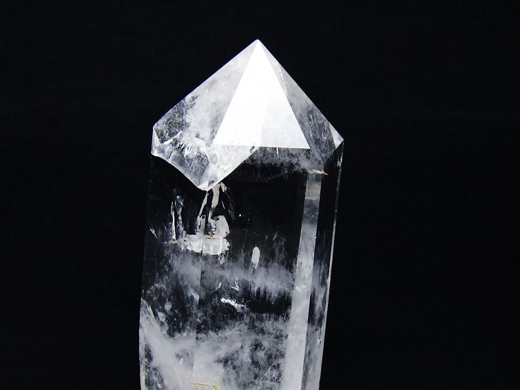 水晶 六角柱 水晶 ポイント 台座付属 一点物 152-3795