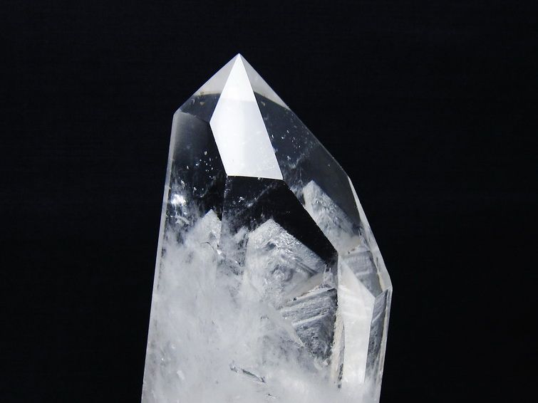 水晶 六角柱 水晶 ポイント 台座付属 一点物 152-3796