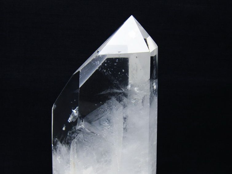水晶 六角柱 水晶 ポイント 台座付属 一点物 152-3796