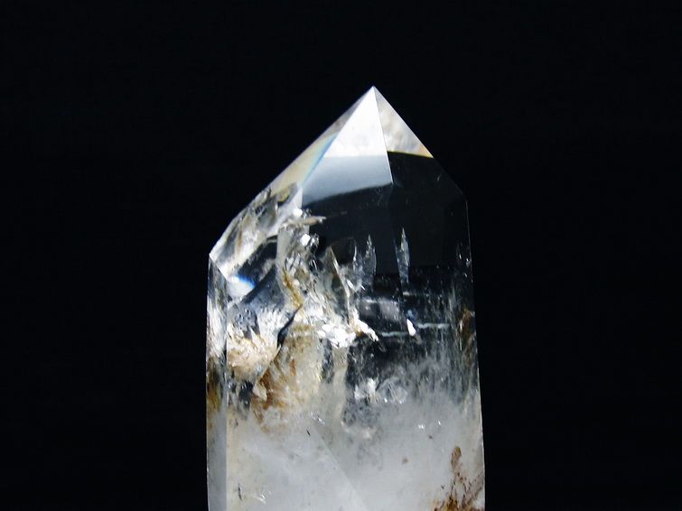 水晶 六角柱 水晶 ポイント 台座付属 一点物 152-3800
