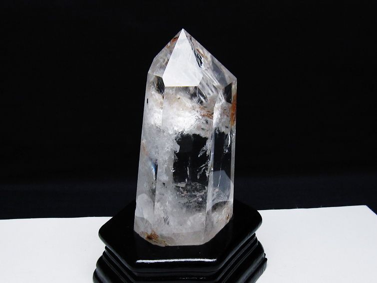 水晶 六角柱 水晶 ポイント 台座付属 一点物 152-3801