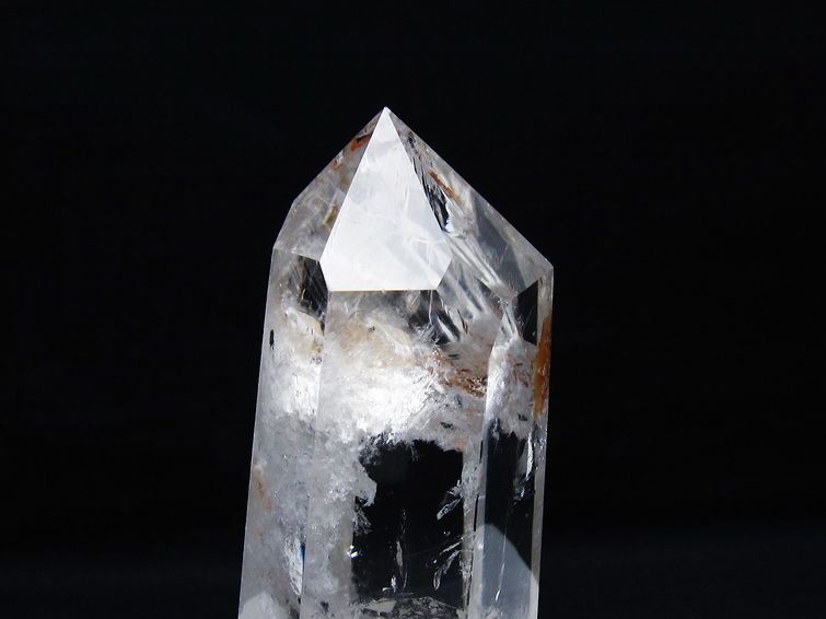水晶 六角柱 水晶 ポイント 台座付属 一点物 152-3801