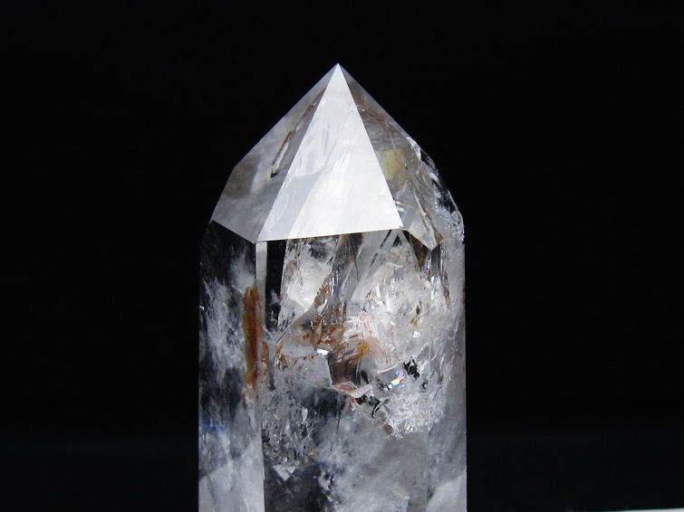 水晶 六角柱 水晶 ポイント 台座付属 一点物 152-3801