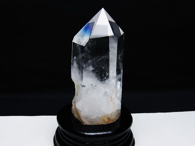 水晶 六角柱 水晶 ポイント 台座付属 一点物 152-3805