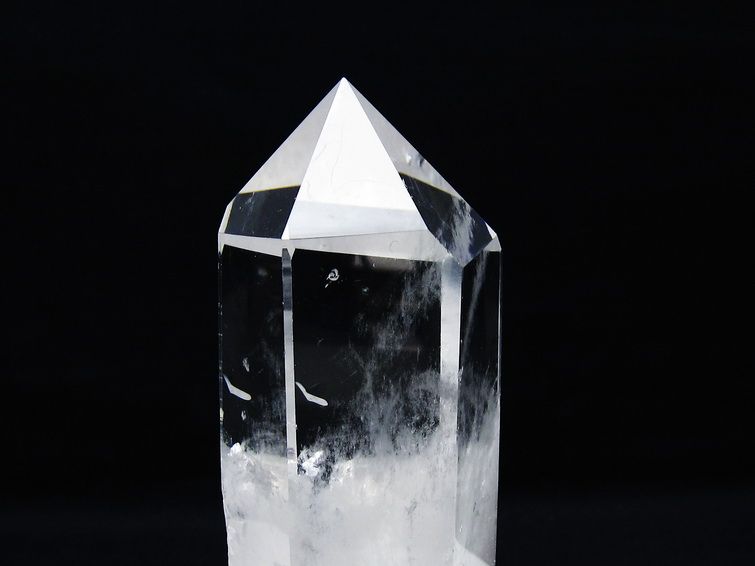 水晶 六角柱 水晶 ポイント 台座付属 一点物 152-3805