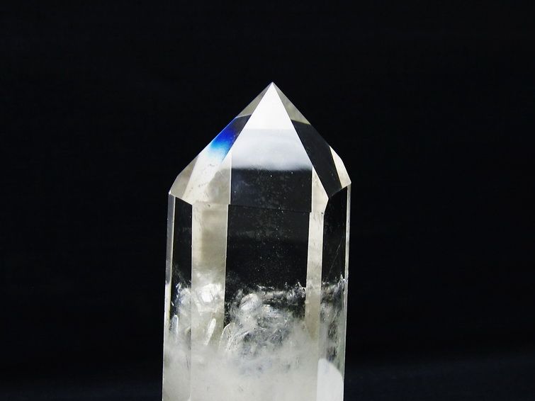 水晶 六角柱 水晶 ポイント 台座付属 一点物 152-3806