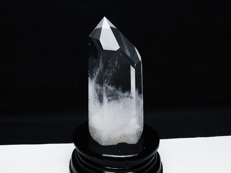 水晶 六角柱 水晶 ポイント 台座付属 一点物 152-3807
