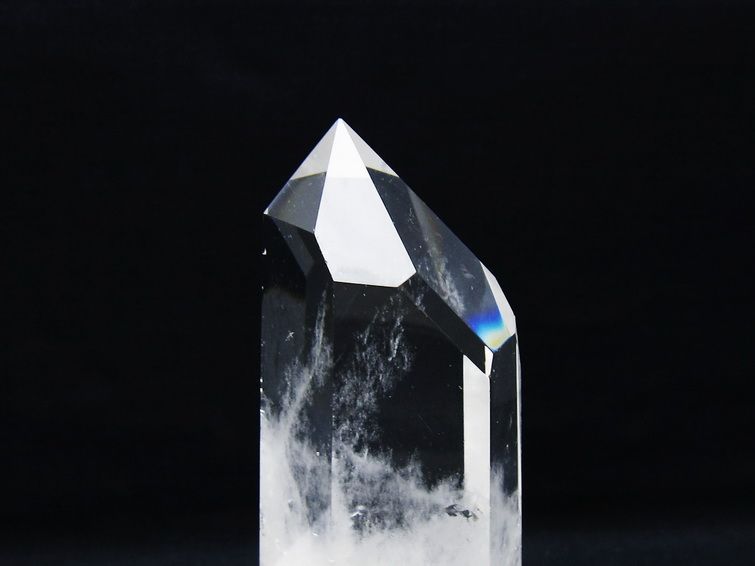 水晶 六角柱 水晶 ポイント 台座付属 一点物 152-3807
