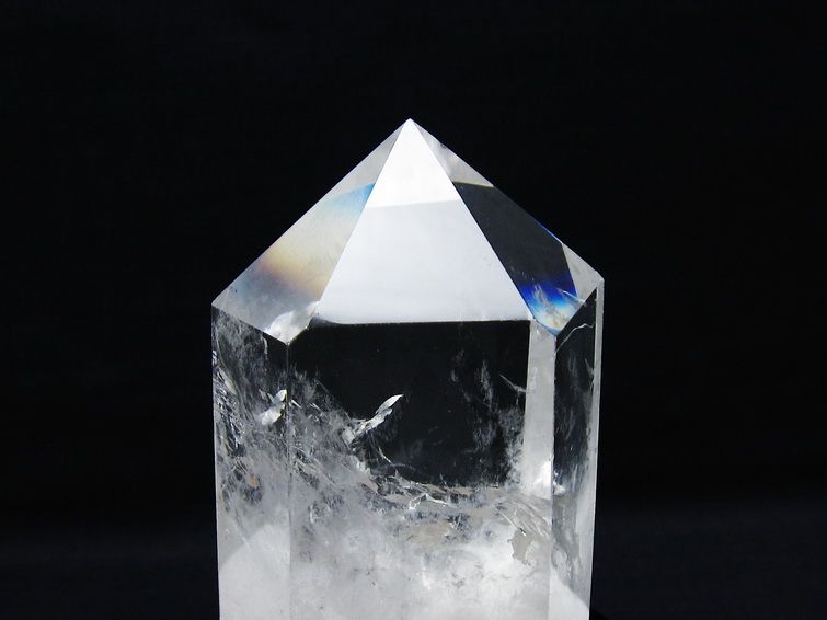 水晶 六角柱 水晶 ポイント 台座付属 一点物 152-3808