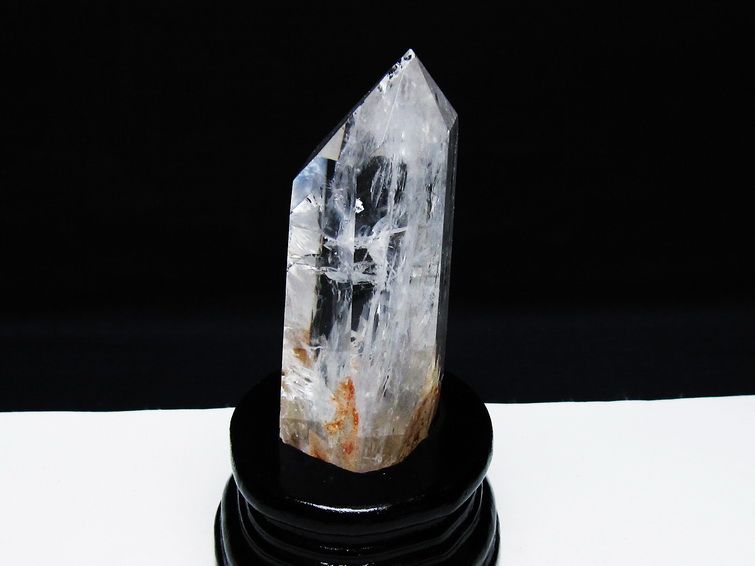水晶 六角柱 水晶 ポイント 台座付属 一点物 152-3810