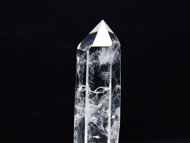 水晶 六角柱 水晶 ポイント 台座付属 一点物 152-3811