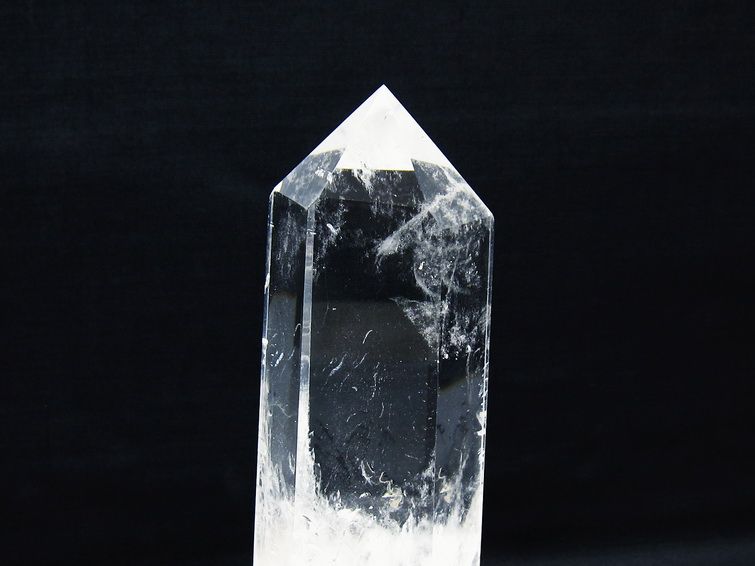 水晶 六角柱 水晶 ポイント 台座付属 一点物 152-3812