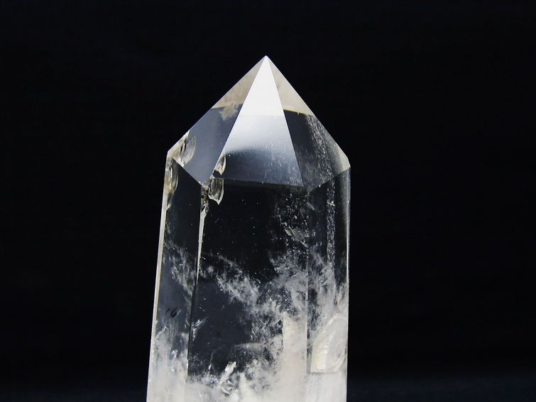 水晶 六角柱 水晶 ポイント 台座付属 一点物 152-3813