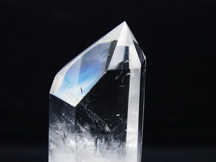 水晶 六角柱 水晶 ポイント 台座付属 一点物 152-3814