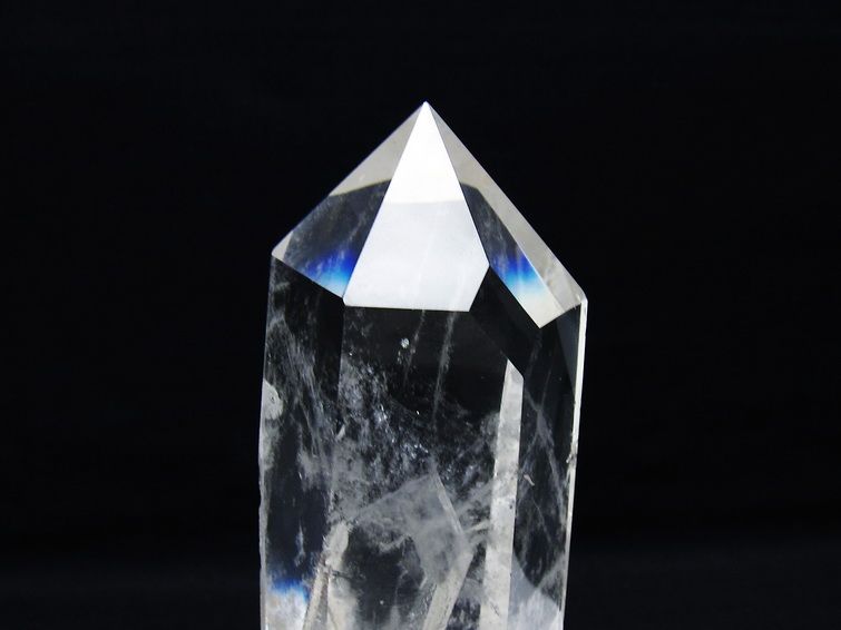 水晶 六角柱 水晶 ポイント 台座付属 一点物 152-3815