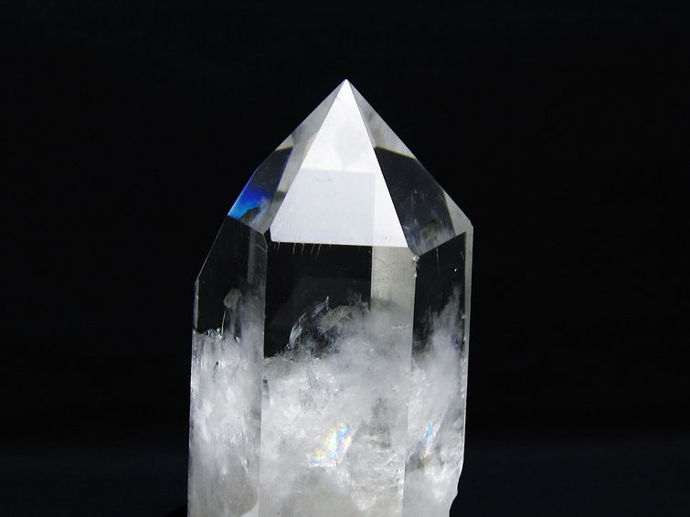 水晶 六角柱 水晶 ポイント 台座付属 一点物 152-3816