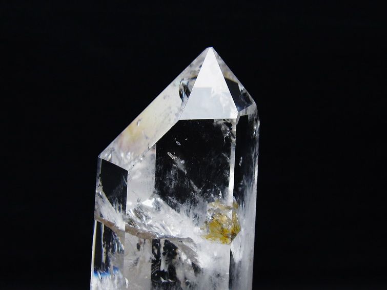 水晶 六角柱 水晶 ポイント 台座付属 一点物 152-3817