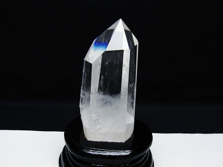 水晶 六角柱 水晶 ポイント 台座付属 一点物 152-3819