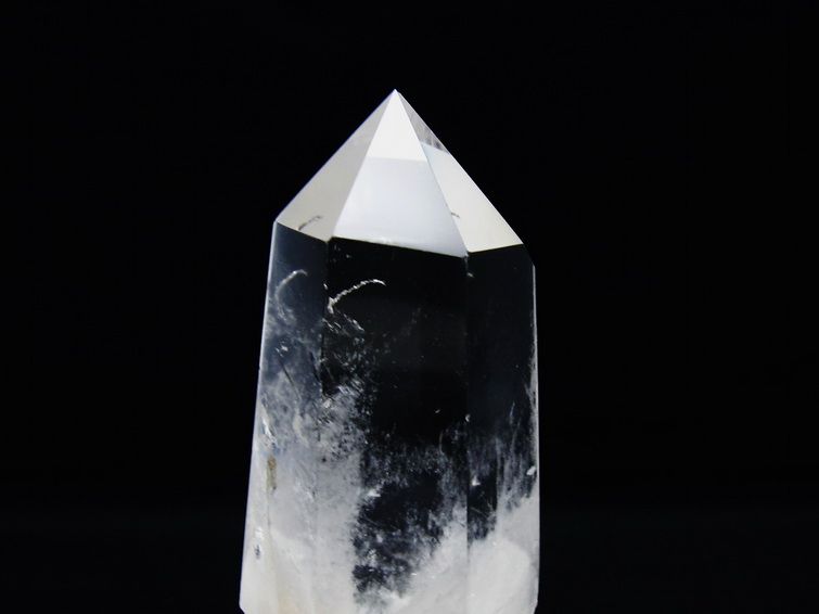 水晶 六角柱 水晶 ポイント 台座付属 一点物 152-3820