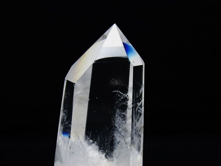 水晶 六角柱 水晶 ポイント 台座付属 一点物 152-3820