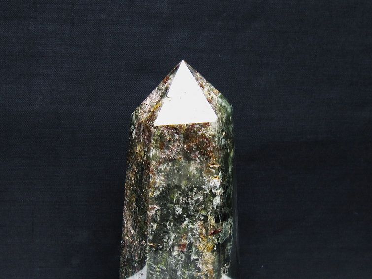 ガーデンクォーツ 六角柱 台座付属 一点物 152-3907