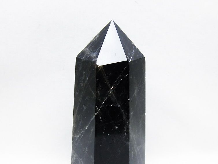 モリオン ポイント  黒水晶 六角柱 一点物 152-3943