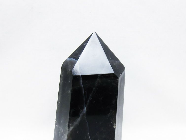 モリオン ポイント  黒水晶 六角柱 一点物 152-3963