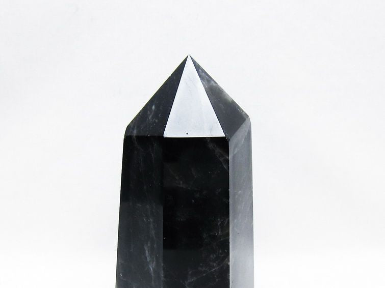 モリオン ポイント  黒水晶 六角柱 一点物 152-3964