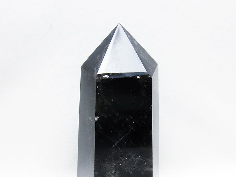 1Kg モリオン ポイント  黒水晶 六角柱 一点物 152-3971