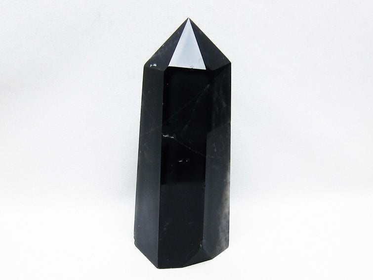 モリオン ポイント  黒水晶 六角柱 一点物 152-3972