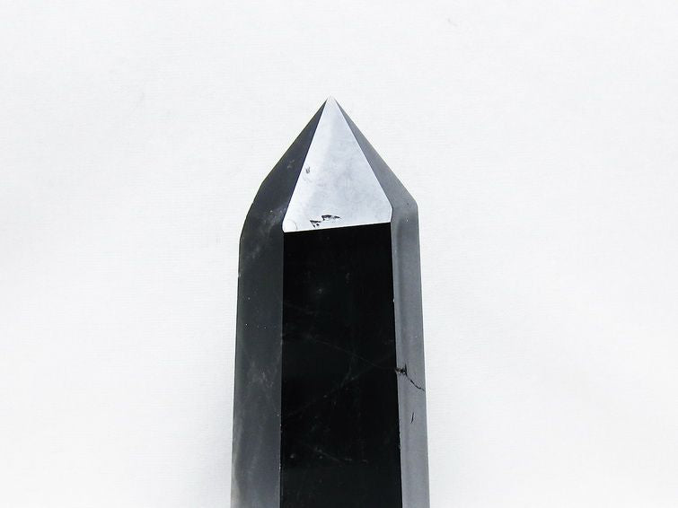 モリオン ポイント  黒水晶 六角柱 一点物 152-3972