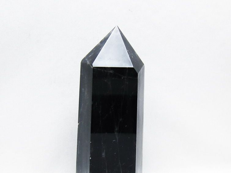 モリオン ポイント  黒水晶 六角柱 一点物 152-3973