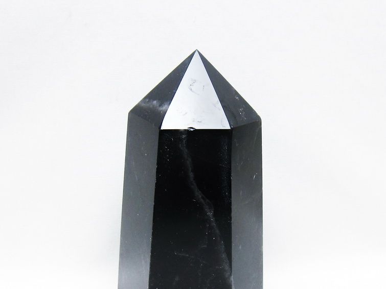 モリオン ポイント  黒水晶 六角柱 一点物 152-3975