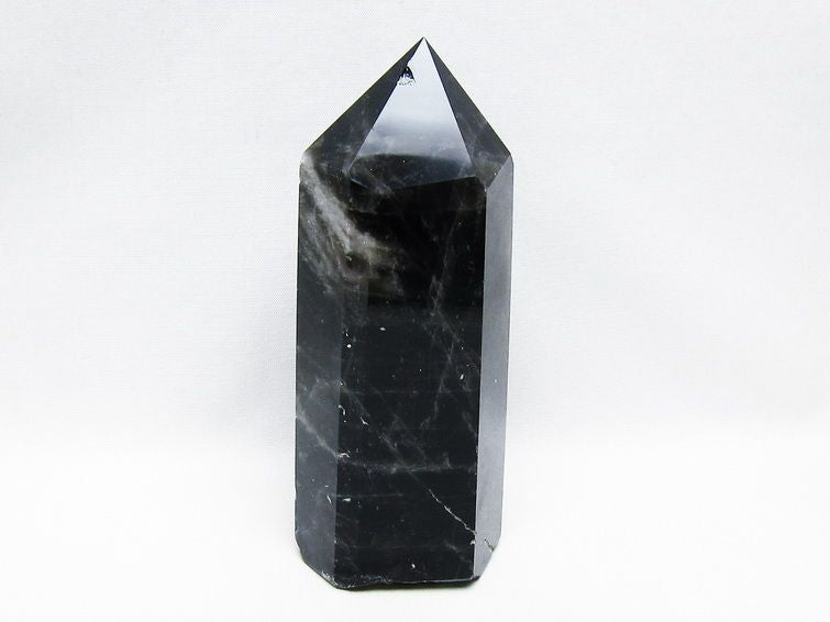 モリオン ポイント  黒水晶 六角柱 一点物 152-3976