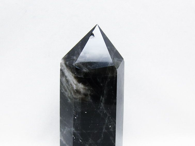 モリオン ポイント  黒水晶 六角柱 一点物 152-3976