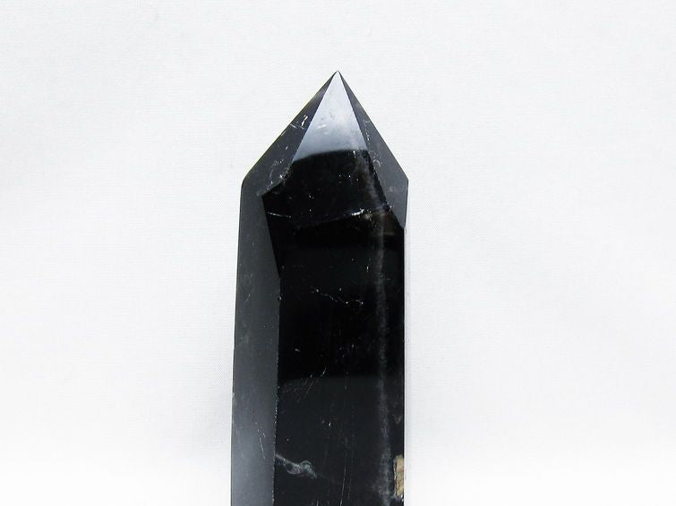 モリオン ポイント  黒水晶 六角柱 一点物 152-3977