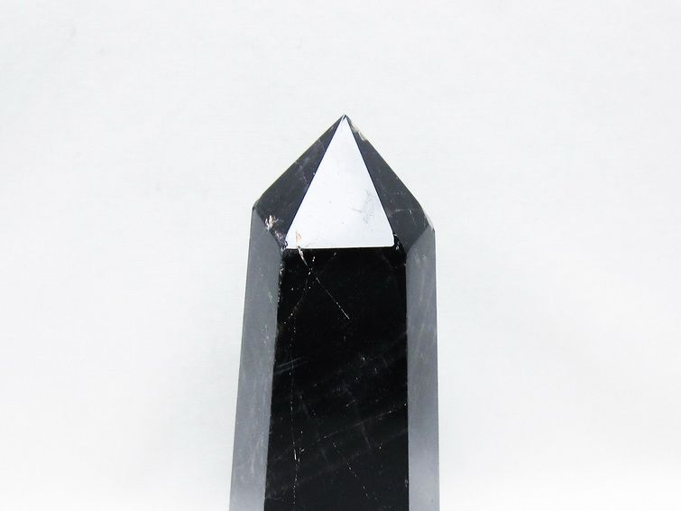 モリオン ポイント  黒水晶 六角柱 一点物 152-3979