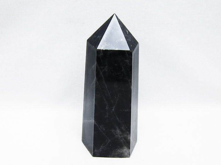 モリオン ポイント  黒水晶 六角柱 一点物 152-3981