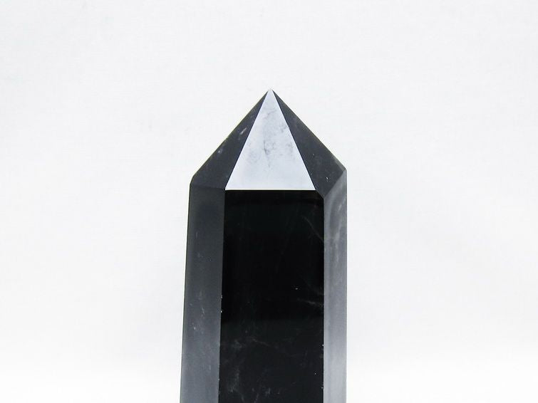 モリオン ポイント  黒水晶 六角柱 一点物 152-3981