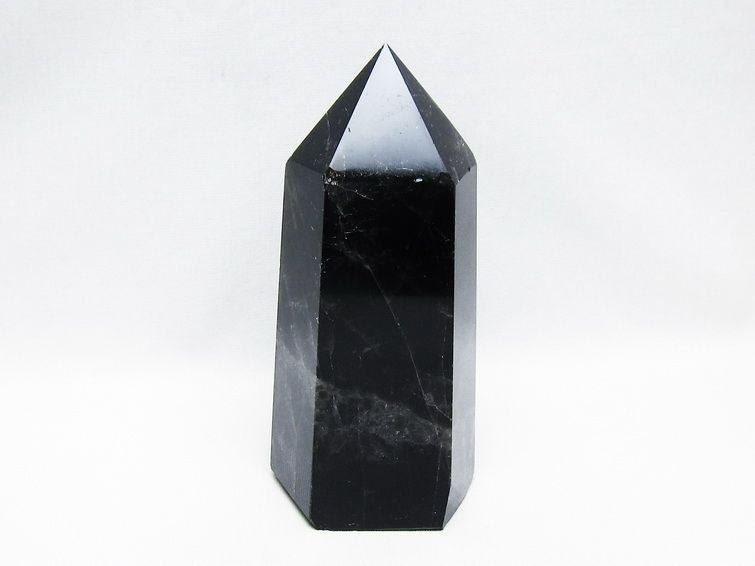 モリオン ポイント  黒水晶 六角柱 一点物 152-3982