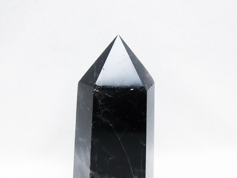 モリオン ポイント  黒水晶 六角柱 一点物 152-3982